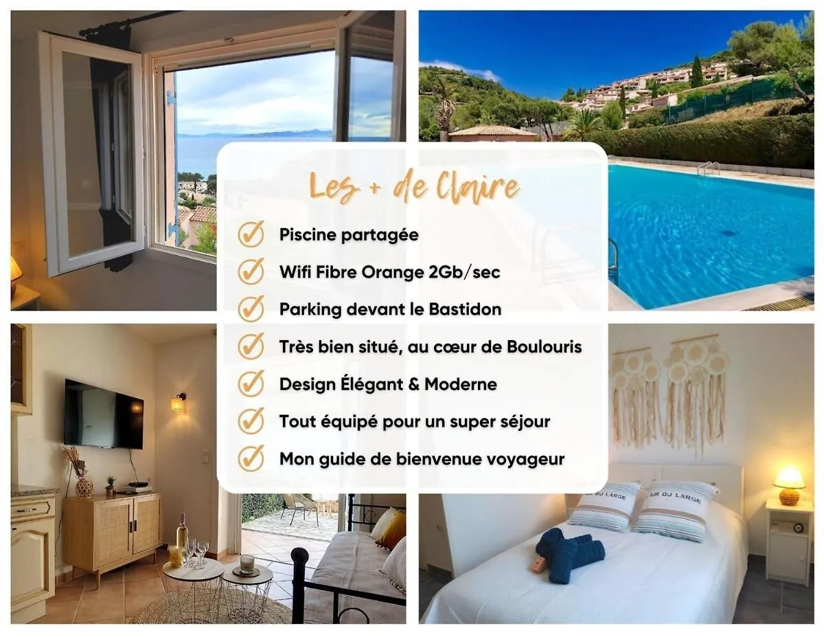 47M Carre - Vue Mer 180 Degres - Piscine - Parking Saint-Raphael  Apartment